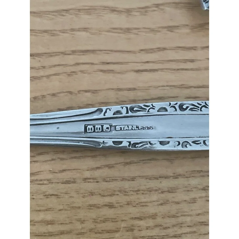 Imperial International IIC Misty Morn Pattern 4 Dinner Forks Ornate Floral Korea